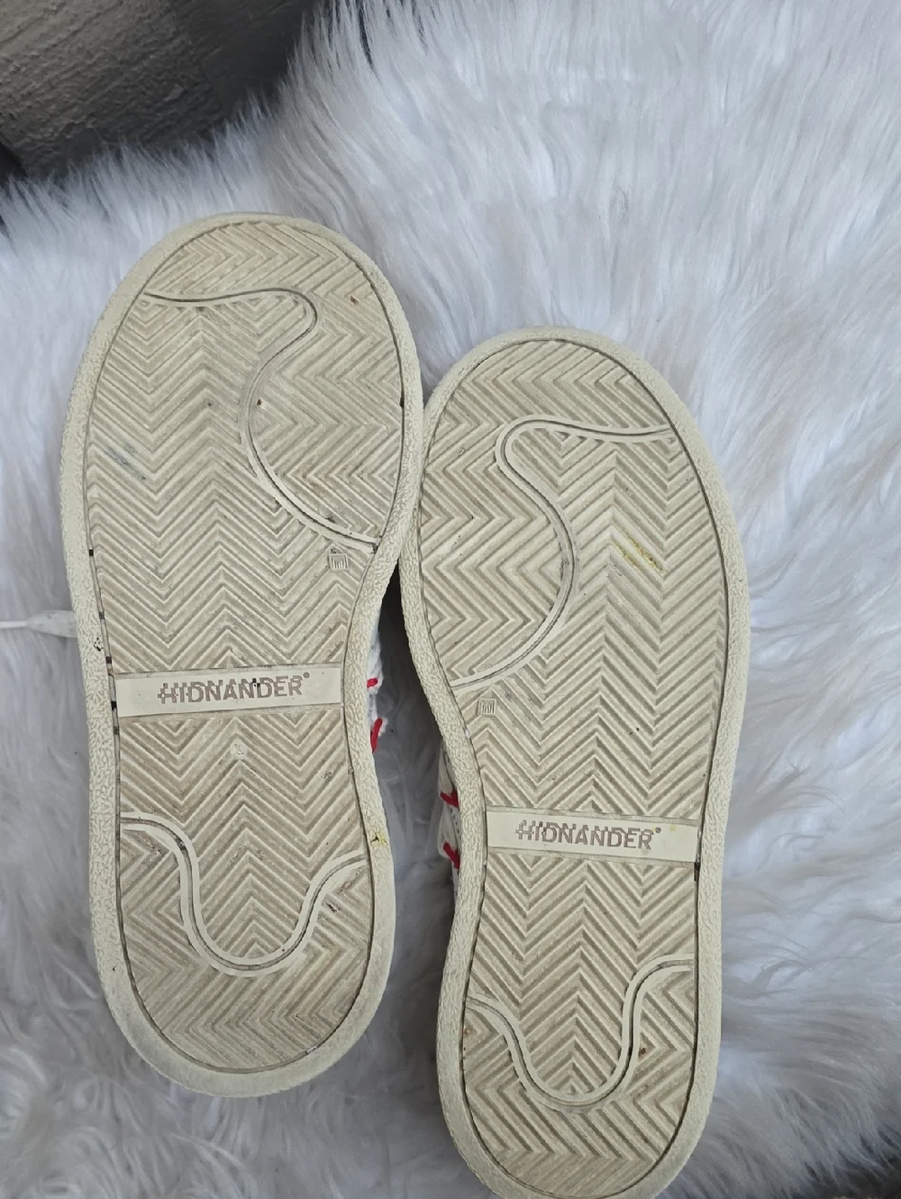 Hidnander Stripeless Ultimate Dual White Leather Sneakers Mens EU40 US7